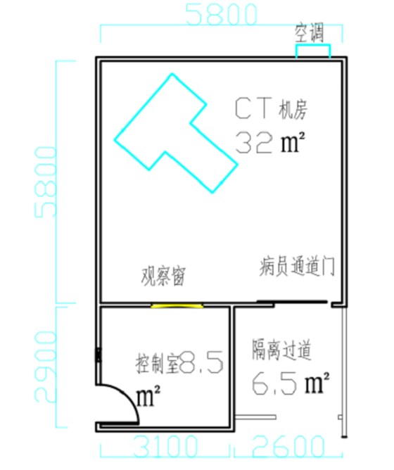 可移動式CT防護機房圖